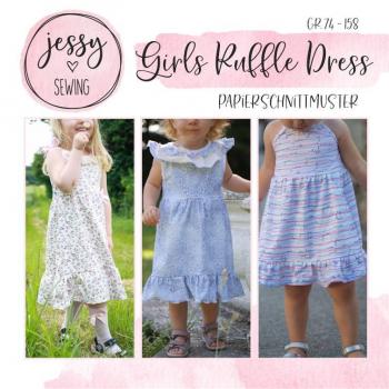 Schnittmuster Girls Ruffle Dress by Jessy Sewing